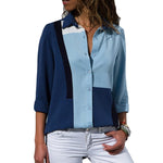 HiloRill Women Blouses 2020 Floral Print Long Sleeve Turn Down Collar Blouse Shirt Striped Tunic Plus Size Blusa Chemisier Femme