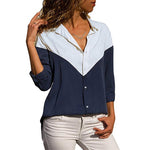HiloRill Women Blouses 2020 Floral Print Long Sleeve Turn Down Collar Blouse Shirt Striped Tunic Plus Size Blusa Chemisier Femme