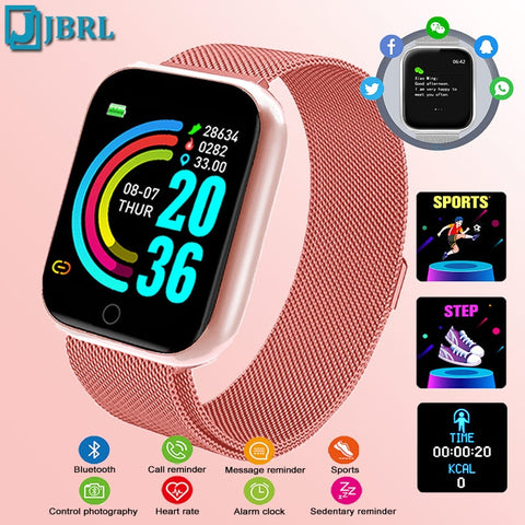 Women Men  Electronic Digital Watches Bluetooth  Android IOS Phone