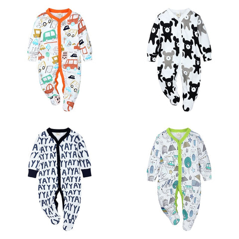 Elvesnest Baby Boys Clothes Soft Cotton Long Sleeve Toddler Romper Spring Autumn Infant Romper Cartoon Newborn Baby Girl Romper