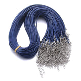 Black Braided Rope Necklaces Lobster clasp Rope Chain