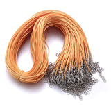 Black Braided Rope Necklaces Lobster clasp Rope Chain