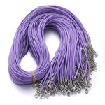 Black Braided Rope Necklaces Lobster clasp Rope Chain