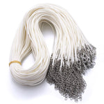 Black Braided Rope Necklaces Lobster clasp Rope Chain