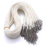 Black Braided Rope Necklaces Lobster clasp Rope Chain