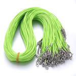Black Braided Rope Necklaces Lobster clasp Rope Chain