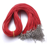 Black Braided Rope Necklaces Lobster clasp Rope Chain