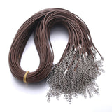 Black Braided Rope Necklaces Lobster clasp Rope Chain