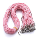 Black Braided Rope Necklaces Lobster clasp Rope Chain