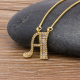 Necklace Gold 26 Letters Charm Pendants  Chain Jewelry For Women Girls