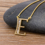 Necklace Gold 26 Letters Charm Pendants  Chain Jewelry For Women Girls