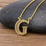 Necklace Gold 26 Letters Charm Pendants  Chain Jewelry For Women Girls