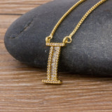 Necklace Gold 26 Letters Charm Pendants  Chain Jewelry For Women Girls