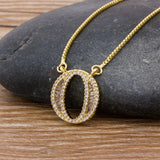 Necklace Gold 26 Letters Charm Pendants  Chain Jewelry For Women Girls