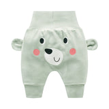 Baby cute pants boys girl cartoon high waist protection belly children toddler spring autumn newborn infant trousers cheap stuff