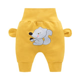 Baby cute pants boys girl cartoon high waist protection belly children toddler spring autumn newborn infant trousers cheap stuff