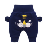 Baby cute pants boys girl cartoon high waist protection belly children toddler spring autumn newborn infant trousers cheap stuff