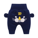 Baby cute pants boys girl cartoon high waist protection belly children toddler spring autumn newborn infant trousers cheap stuff