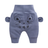 Baby cute pants boys girl cartoon high waist protection belly children toddler spring autumn newborn infant trousers cheap stuff