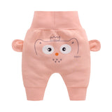 Baby cute pants boys girl cartoon high waist protection belly children toddler spring autumn newborn infant trousers cheap stuff