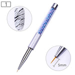 NICOLE DIARY UV Gel Brush Liner Painting Pen Acrylic Drawing Brush for Nails Gradient Rhinestone Handle  Nail Art Tool