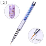 NICOLE DIARY UV Gel Brush Liner Painting Pen Acrylic Drawing Brush for Nails Gradient Rhinestone Handle  Nail Art Tool