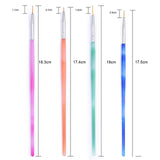 NICOLE DIARY UV Gel Brush Liner Painting Pen Acrylic Drawing Brush for Nails Gradient Rhinestone Handle  Nail Art Tool