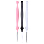 NICOLE DIARY UV Gel Brush Liner Painting Pen Acrylic Drawing Brush for Nails Gradient Rhinestone Handle  Nail Art Tool