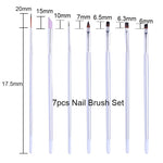 NICOLE DIARY UV Gel Brush Liner Painting Pen Acrylic Drawing Brush for Nails Gradient Rhinestone Handle  Nail Art Tool
