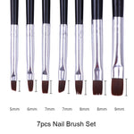 NICOLE DIARY UV Gel Brush Liner Painting Pen Acrylic Drawing Brush for Nails Gradient Rhinestone Handle  Nail Art Tool