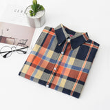 2020 Women Blouses Brand New Excellent Quality Flannel Red Plaid Shirt Women Cotton Casual Long Sleeve Shirt Tops Lady Clothes