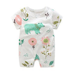 Summer New Style Short Sleeved Girls Dress Baby Romper Cotton Newborn Body Suit Baby Pajama Boys Animal Monkey Rompers 2020 hot