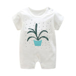 Summer New Style Short Sleeved Girls Dress Baby Romper Cotton Newborn Body Suit Baby Pajama Boys Animal Monkey Rompers 2020 hot