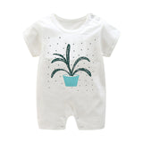 Summer New Style Short Sleeved Girls Dress Baby Romper Cotton Newborn Body Suit Baby Pajama Boys Animal Monkey Rompers 2020 hot