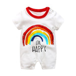 Summer New Style Short Sleeved Girls Dress Baby Romper Cotton Newborn Body Suit Baby Pajama Boys Animal Monkey Rompers 2020 hot