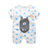 Summer New Style Short Sleeved Girls Dress Baby Romper Cotton Newborn Body Suit Baby Pajama Boys Animal Monkey Rompers 2020 hot