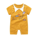 Summer New Style Short Sleeved Girls Dress Baby Romper Cotton Newborn Body Suit Baby Pajama Boys Animal Monkey Rompers 2020 hot
