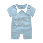 Summer New Style Short Sleeved Girls Dress Baby Romper Cotton Newborn Body Suit Baby Pajama Boys Animal Monkey Rompers 2020 hot