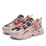 TUINANLE Chunky Sneakers 2020 Women Female Fashion Sneakers Lace-up Basket Femme Dad Platform Breathable Mesh Sneakers for Women