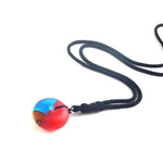 Vintage men woman fashionable wood resin necklace pendant