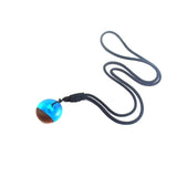 Vintage men woman fashionable wood resin necklace pendant