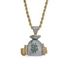 Fashion Punk Hip Hop Women Men Movie Characters Pendant Necklace Crystal Rhinestone Chain Necklace Creative Necklaces Jewelry