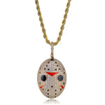 Fashion Punk Hip Hop Women Men Movie Characters Pendant Necklace Crystal Rhinestone Chain Necklace Creative Necklaces Jewelry