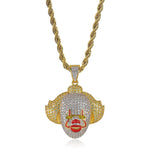 Fashion Punk Hip Hop Women Men Movie Characters Pendant Necklace Crystal Rhinestone Chain Necklace Creative Necklaces Jewelry
