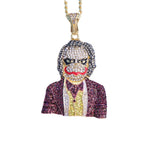 Fashion Punk Hip Hop Women Men Movie Characters Pendant Necklace Crystal Rhinestone Chain Necklace Creative Necklaces Jewelry