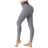 CHRLEISURE Patchwork Leggings Women High Waist Seamless Push Up Fitness Pants Women Sexy Slim Solid Workout Gym Leggings