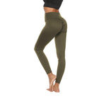 CHRLEISURE Patchwork Leggings Women High Waist Seamless Push Up Fitness Pants Women Sexy Slim Solid Workout Gym Leggings
