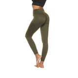 CHRLEISURE Patchwork Leggings Women High Waist Seamless Push Up Fitness Pants Women Sexy Slim Solid Workout Gym Leggings