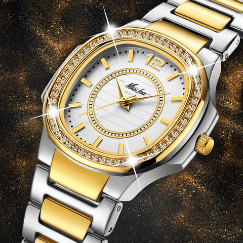 Women Watches Diamond Quartz Gold Wrist Watch