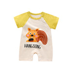 Infant jumpsuit summer romper animal print girl boy cotton suit newborn climbing cartoon rompers cheap stuff baby products